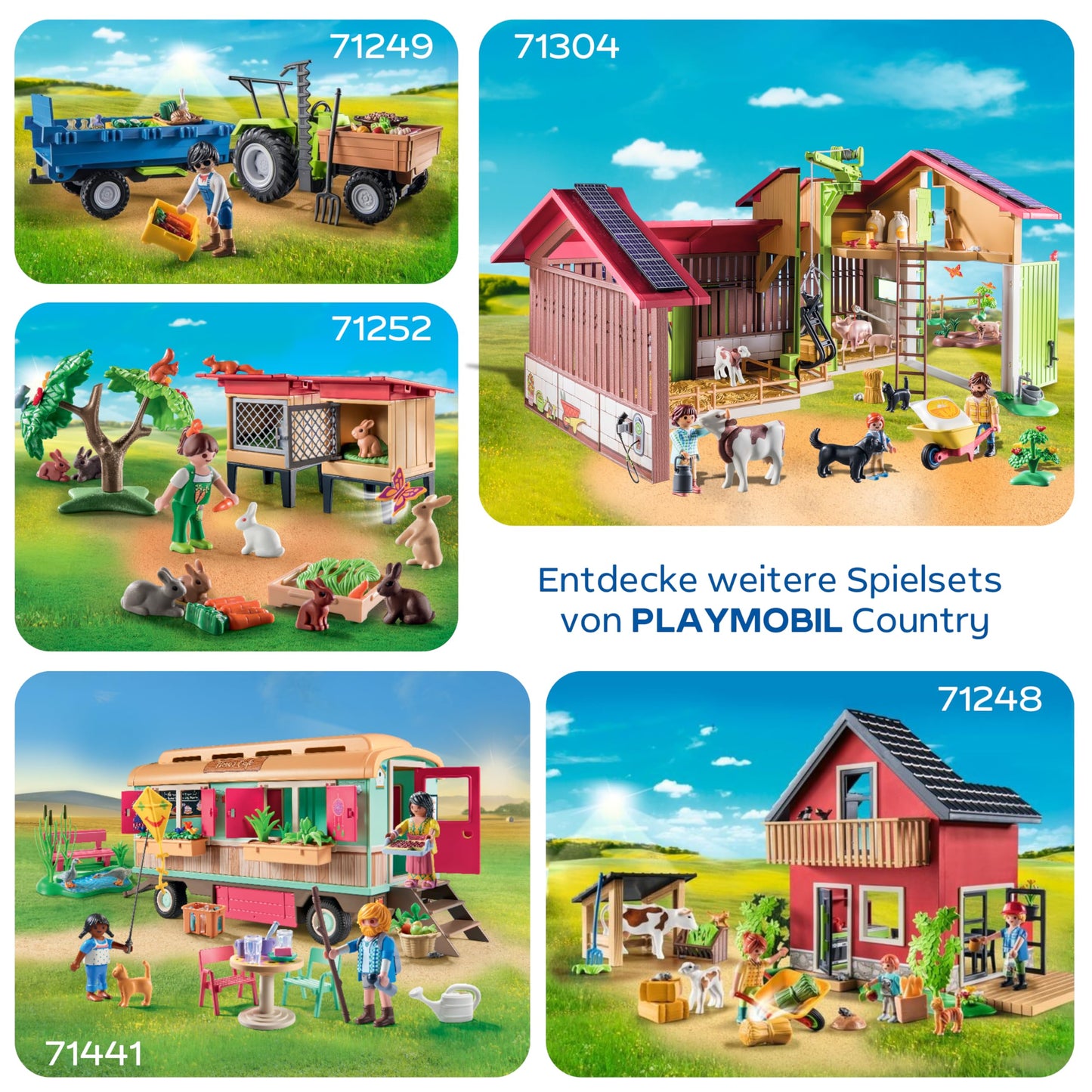 PLAYMOBIL Country Set de joacă veterinar pentru măgari pentru copii de la 4 ani