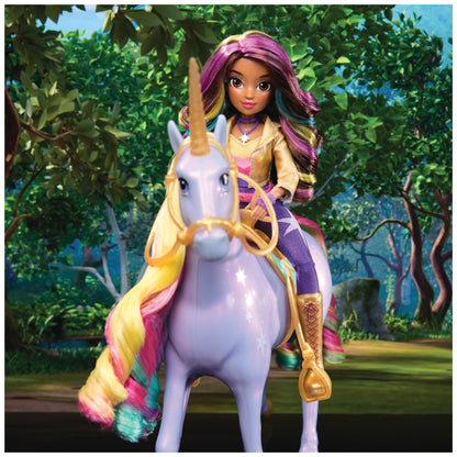 Unicorn Academy - Păpușa Sophia, originală din seria Netflix, 24 cm, cu 6 accesorii pentru jocuri imaginative, pentru copii de la 4 ani.