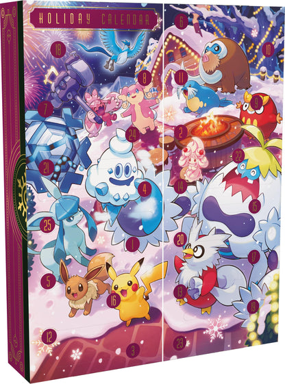 Pokémon TCG Calendar Vacanță 2025, 25 surprize