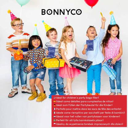 Set 32 Piese Bonnyco: Stilou UV și Caiet Spațiu pentru Petreceri Copii | Cadouri Petrecere Spațiu, Advent Calendar și Cadouri Mici pentru Copii, Decorațiuni de Naștere Astronaut