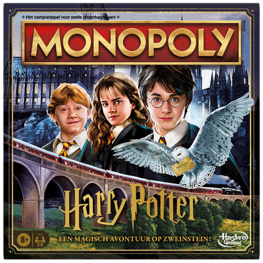 Hasbro Gaming Monopoly Harry Potter Set de societate cu tematică Hogwarts de la 8 ani