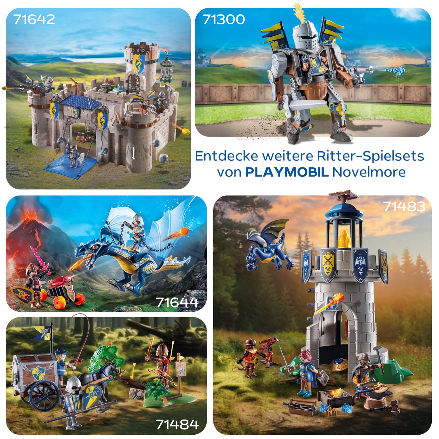 PLAYMOBIL | Novelmore | Fantomă de castel și cavaler | Jucărie pentru copii de la 4 ani | 71797
