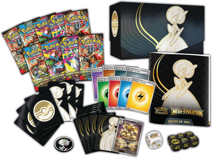 Pokémon: Mega Evolution Elite Trainer Box – Gardevoir (1 carte promo ilustrată, 9 pachete booster și accesorii premium)