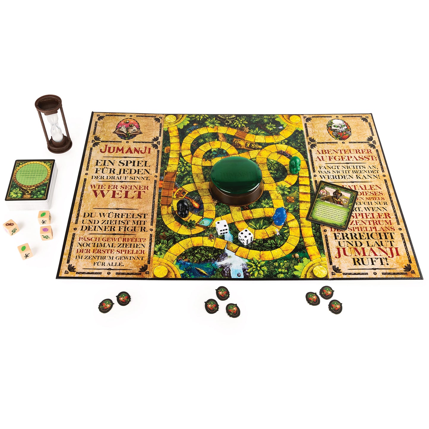 Joc de Masă Jumanji Spin Master 6062309 pentru 2-4 Persoane, Verde, versiune germană