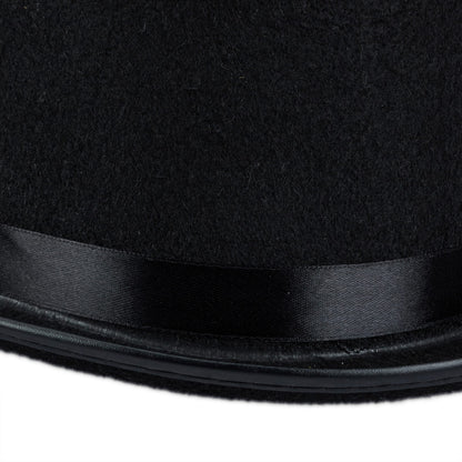 Relaxdays Zylinderhut Pălărie cilindrică neagră pentru carnaval și petrecere costum, mărime unică, max. circumferință cap 59 cm, Gentleman (negru)