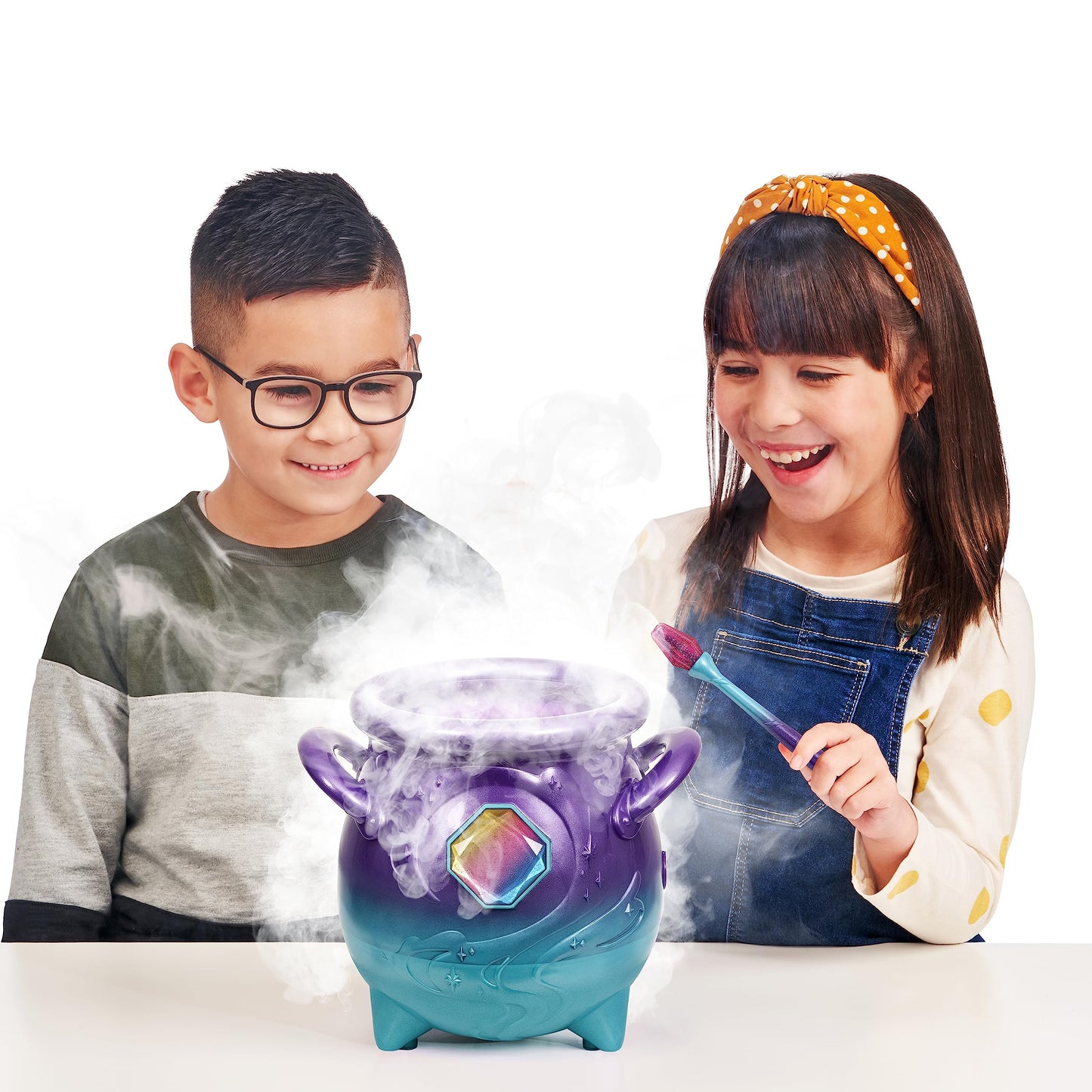 Magic Mixies Cazan Magic Violet cu Nebulă Reală și Jucărie Interactivă de 20 cm, Albastră. Pe cine vei chema?