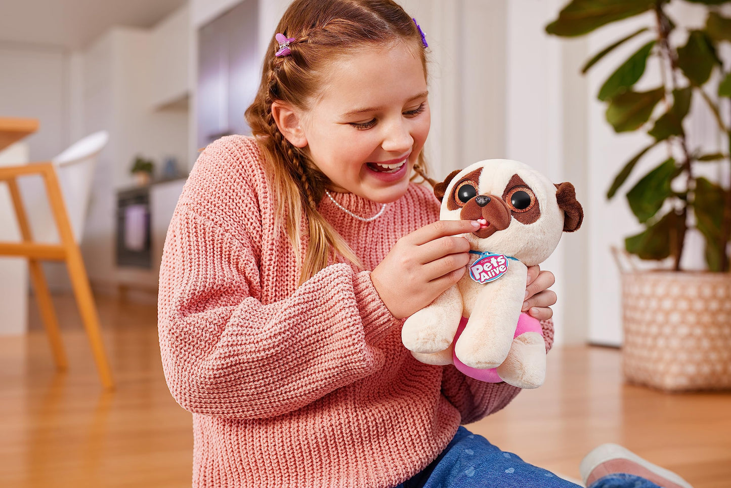 Jucarie de plus surpriza Catelus Interactiv Pets Alive Pooping Puppies