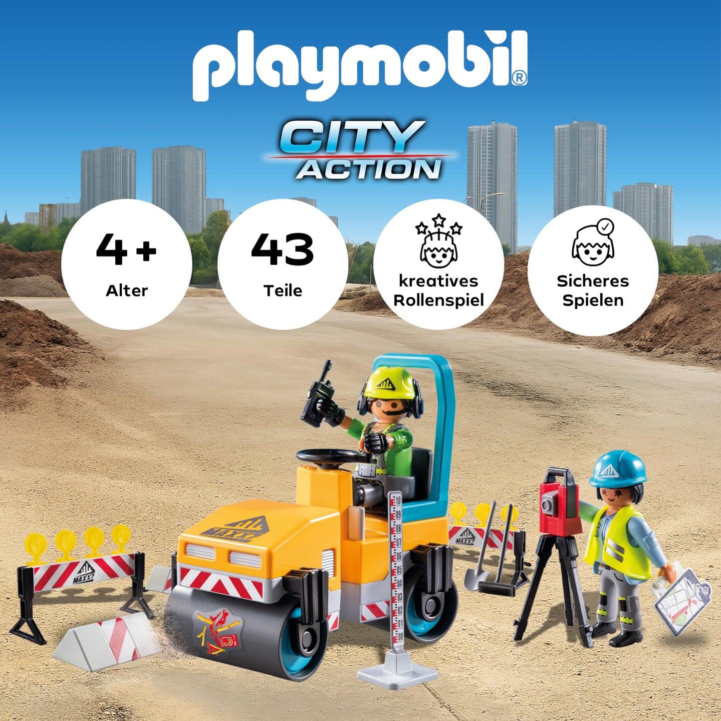 PLAYMOBIL 71751 Santier rutier