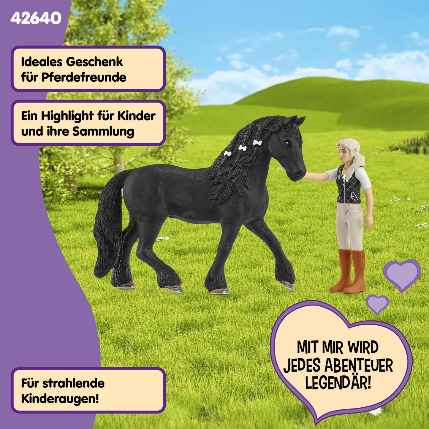 Schleich Horse Club Set de joacă cu cai Tori & Princess figurină mobilă cu cal, șa, ham și pătură pentru șa 5+ ani 8 piese