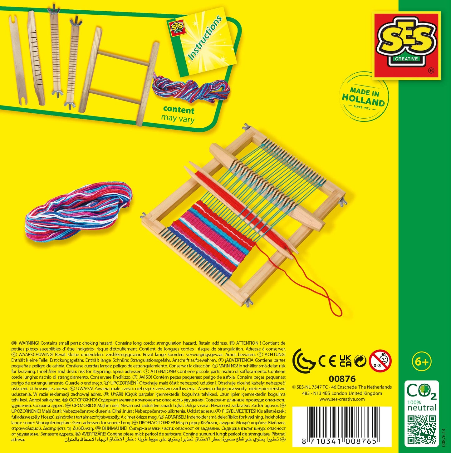 SES Creative 00876 Set de țesut, 3+ ani