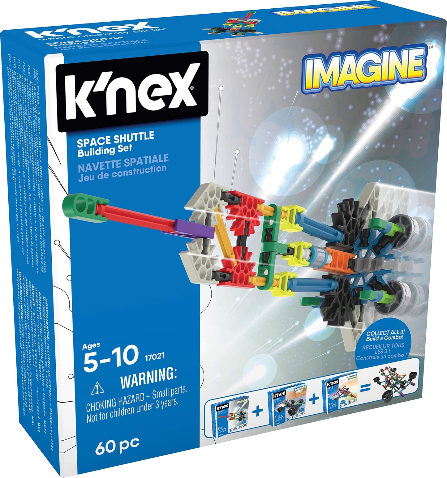 K'Nex Space Shuttle Set construcție, 60 piese, 5+ ani