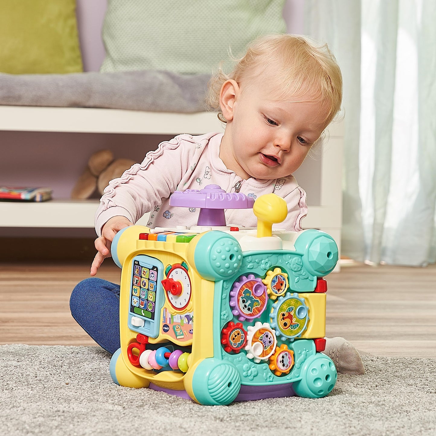 VTech Cub interactiv Baby, muzica si forme, 12-36 luni
