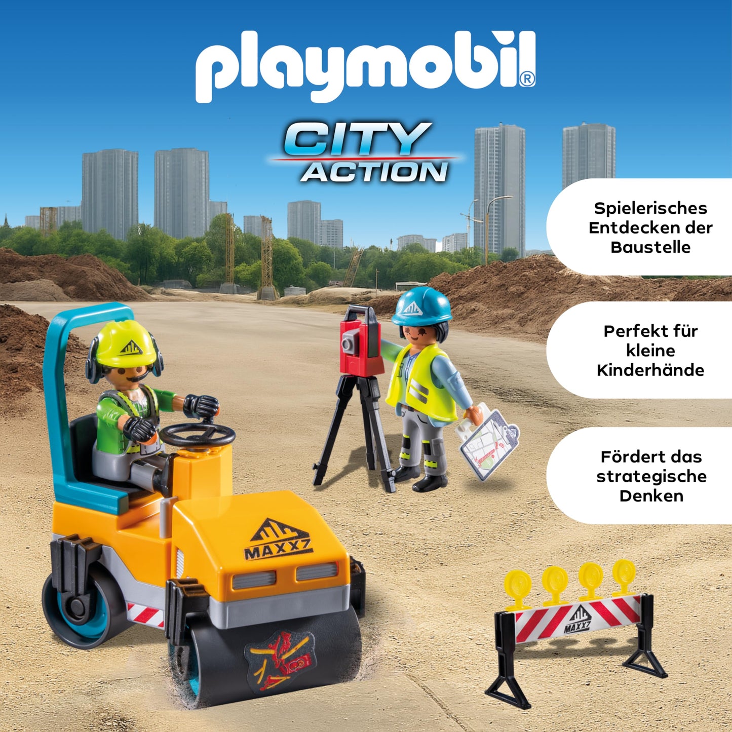PLAYMOBIL 71751 Santier rutier