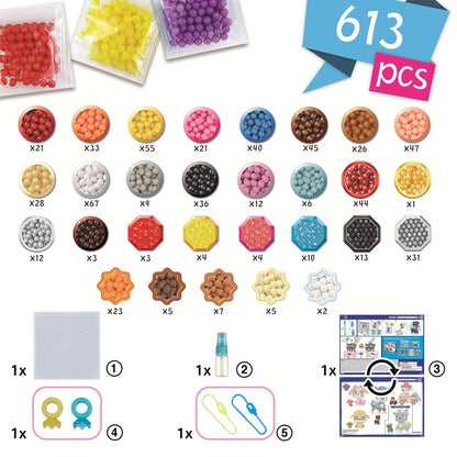 Aquabeads 35125 Set breloc Paw Patrol, 600 perle, 4+ ani