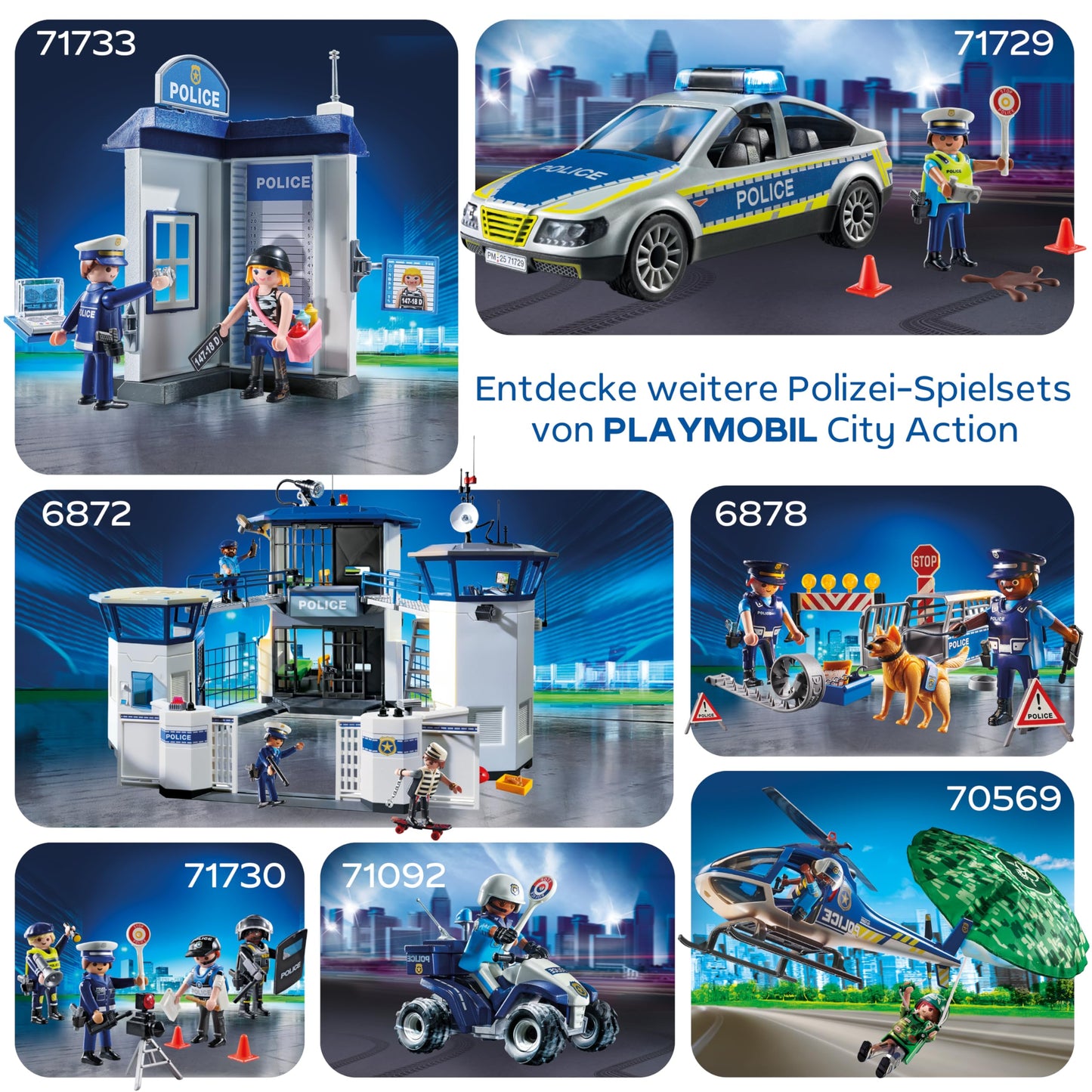 PLAYMOBIL | Acțiune în Oraș | Helicopter de Poliție 70569