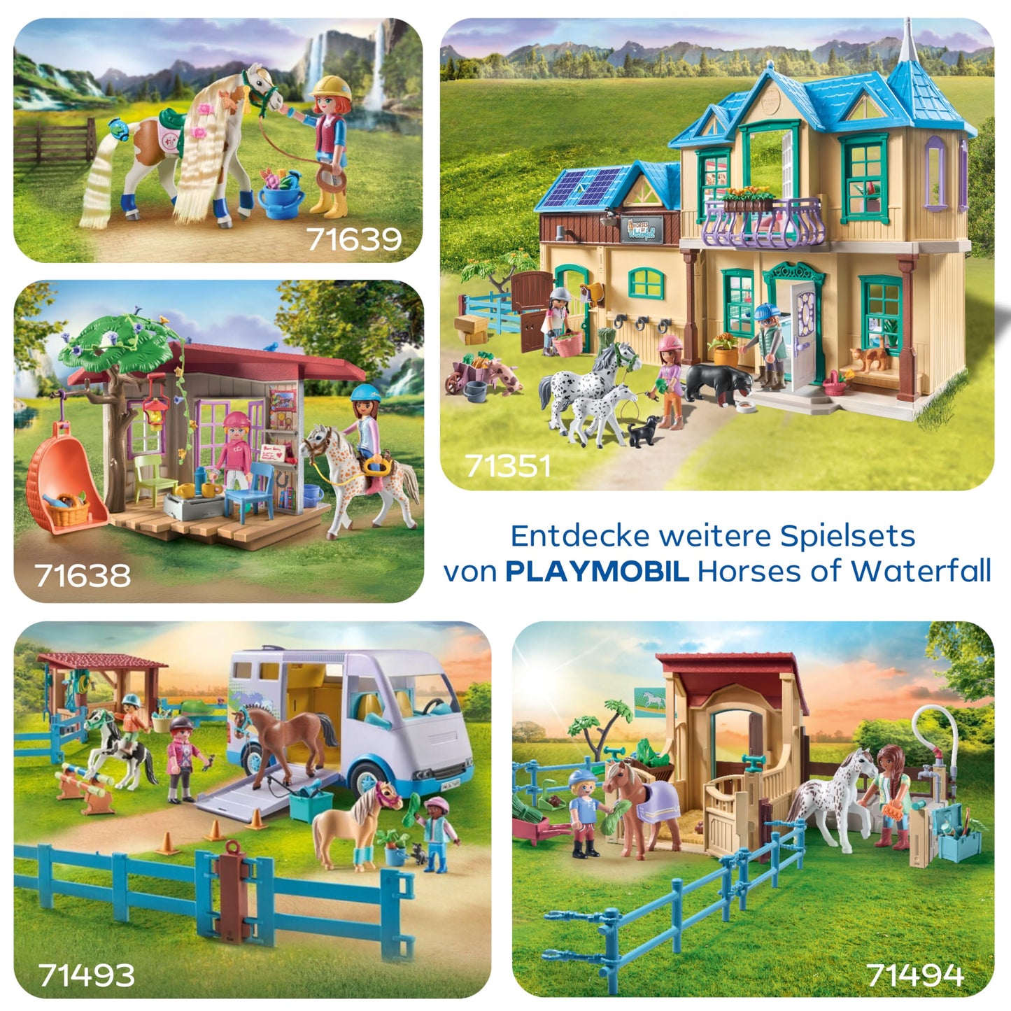 PLAYMOBIL 71493 Scoala mobila echitatie, 4+ ani