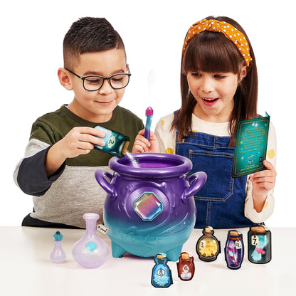 Magic Mixies Cazan Magic Violet cu Nebulă Reală și Jucărie Interactivă de 20 cm, Albastră. Pe cine vei chema?