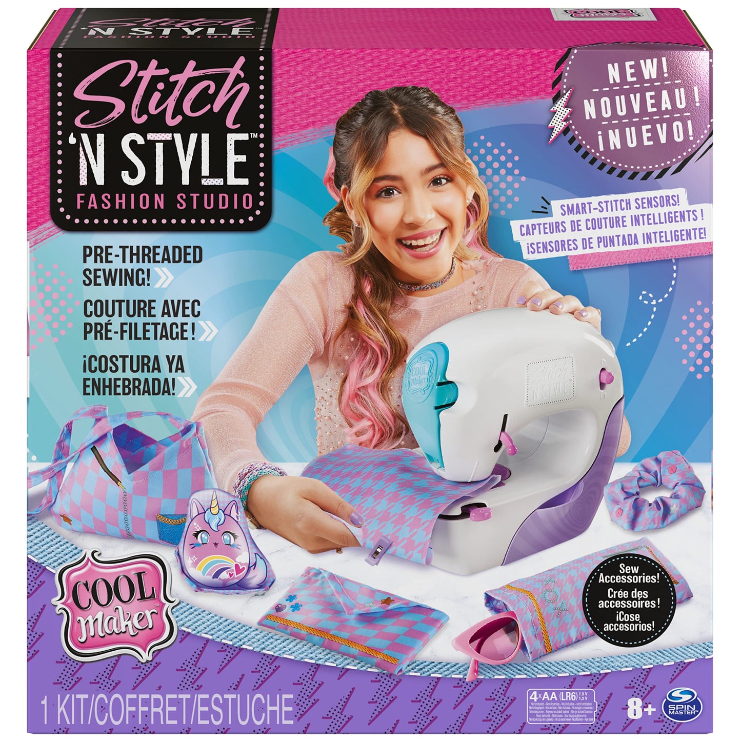 Cool Maker Stitch n Style Mașină de cusut, 6 proiecte, 8+ ani