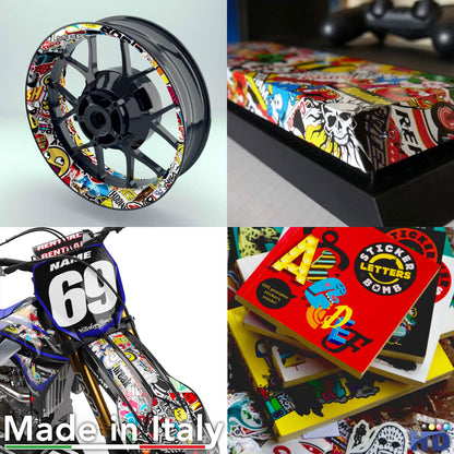 Set 100 bucati stickere waterproof pentru laptop, skateboard, bicicleta, frigider, moto