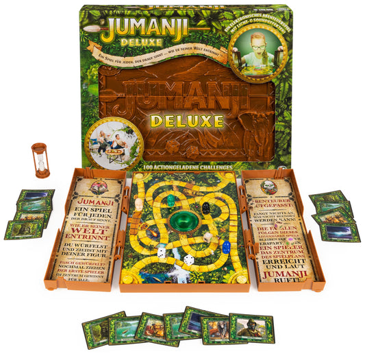 Spin Master Games Jumanji Joc de societate cooperativ cu efecte luminoase și sonore 2-4 jucători de la 8 ani