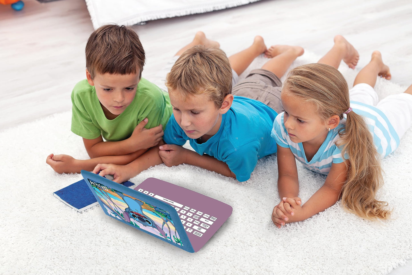 Lexibook JC598Di1 Disney Stitch Laptop bilingv, 124 activități