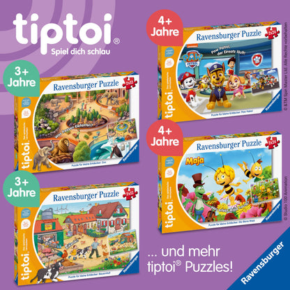 Ravensburger tiptoi 00198 Puzzle Dinozauri, 3+ ani