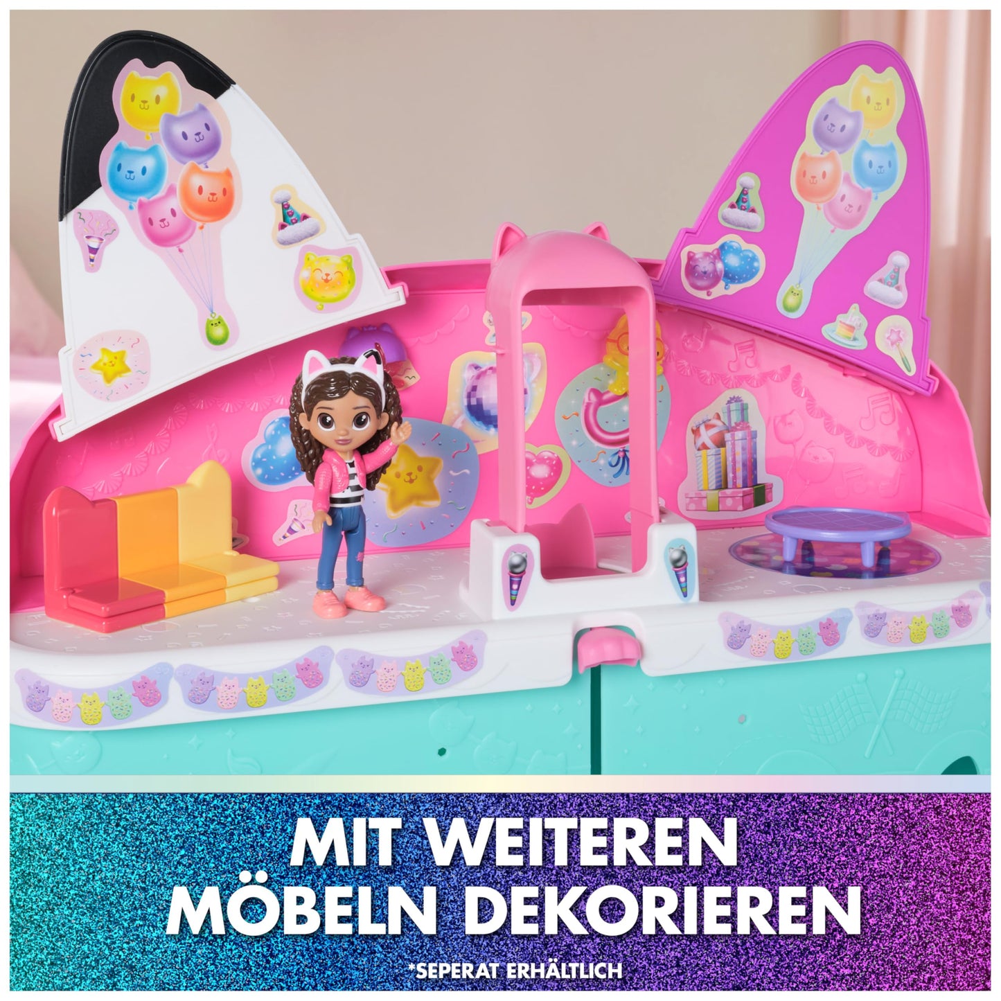 Gabby's Dollhouse Casă păpuși XXL 60 cm, figurina Gabby