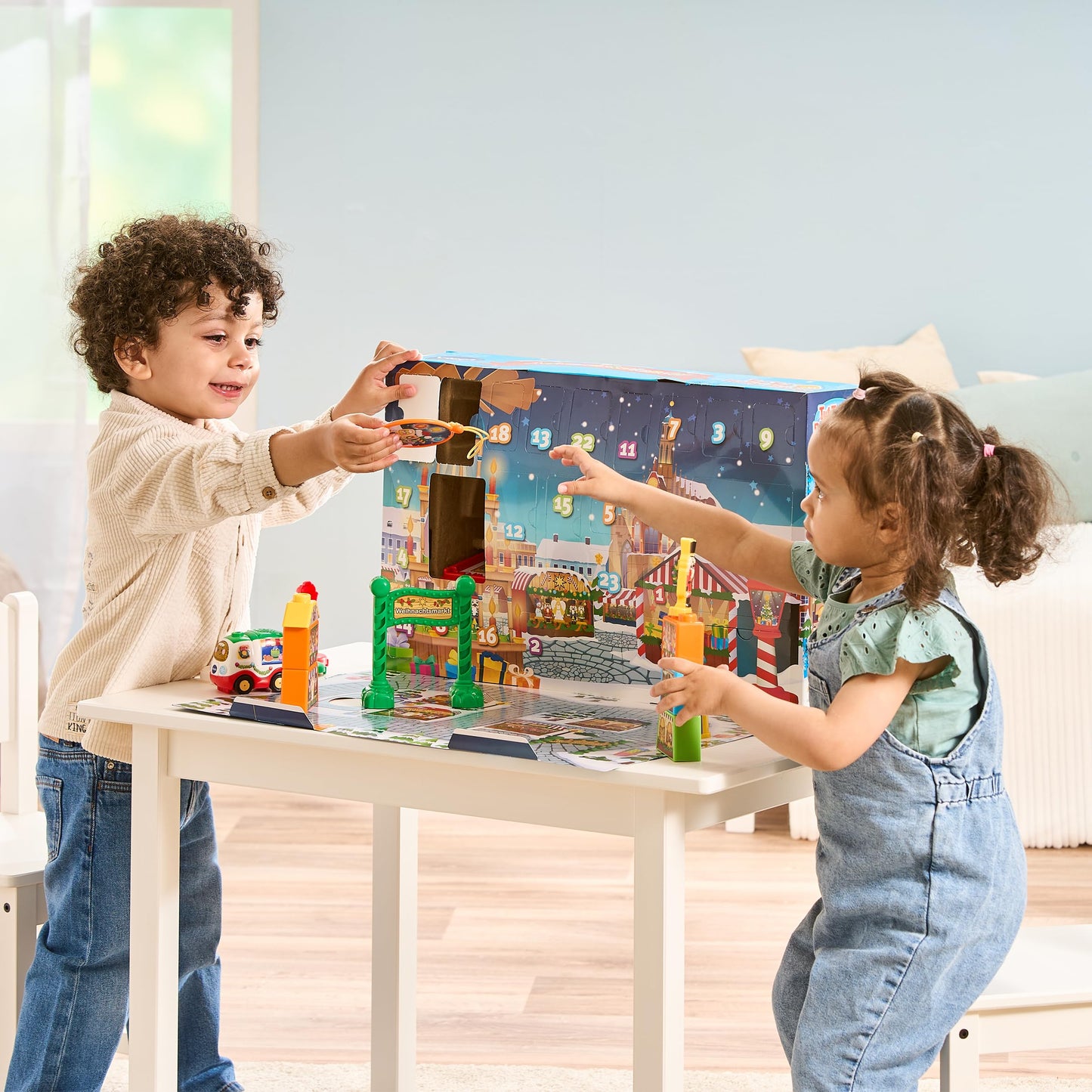 VTech Tut Tut Baby Flitzer Set de construcție Adventskalender Crăciun 1-5 ani (limba germană)