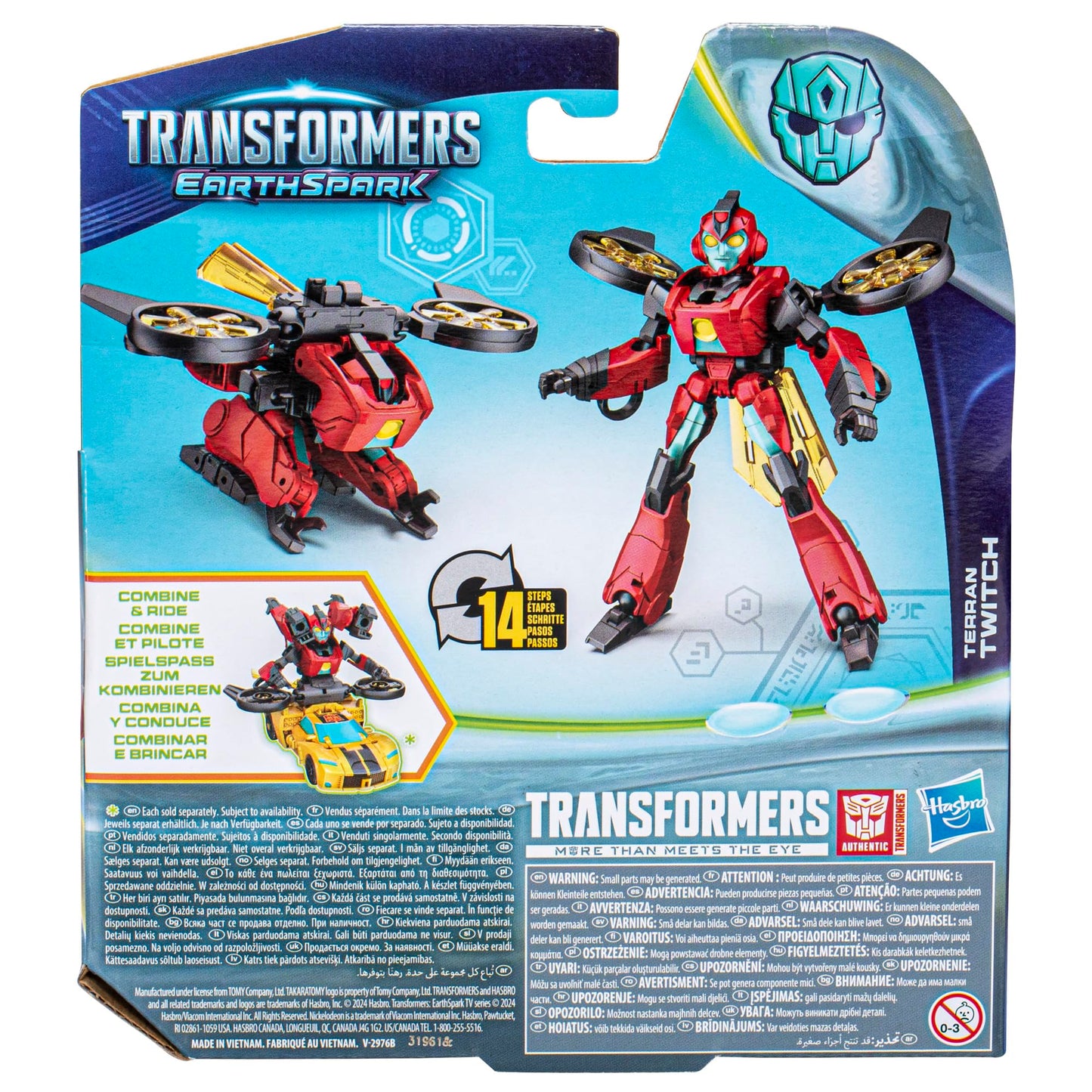 Transformers EarthSpark Warrior-Klasse Terran Twitch Figurină de Acțiune
