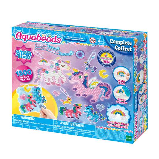 Aquabeads 31944 Unicorn Magic, 1500 mărgele, 4+ ani