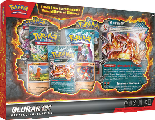 Pokémon TCG Colecție Glurak-ex, 5 pachete booster