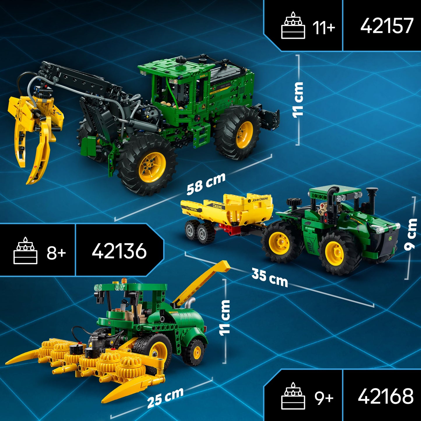 LEGO Technic 42168 John Deere 9700 Recoltătoare, 9+ ani