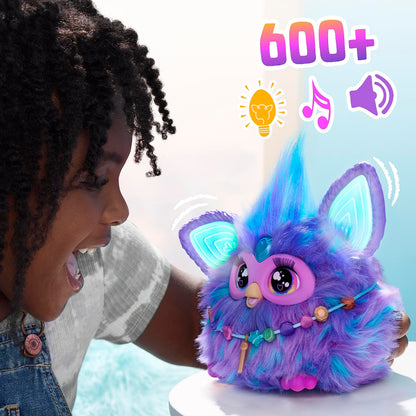 Hasbro Furby Jucărie de pluș interactivă mov 6+ ani
