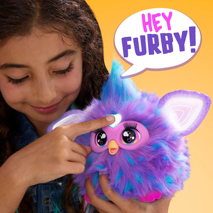 Furby interactiv jucărie din pluș (lila) - versiune germană