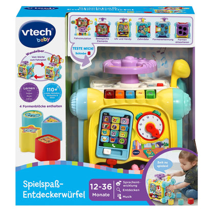 VTech Cub interactiv Baby, muzica si forme, 12-36 luni