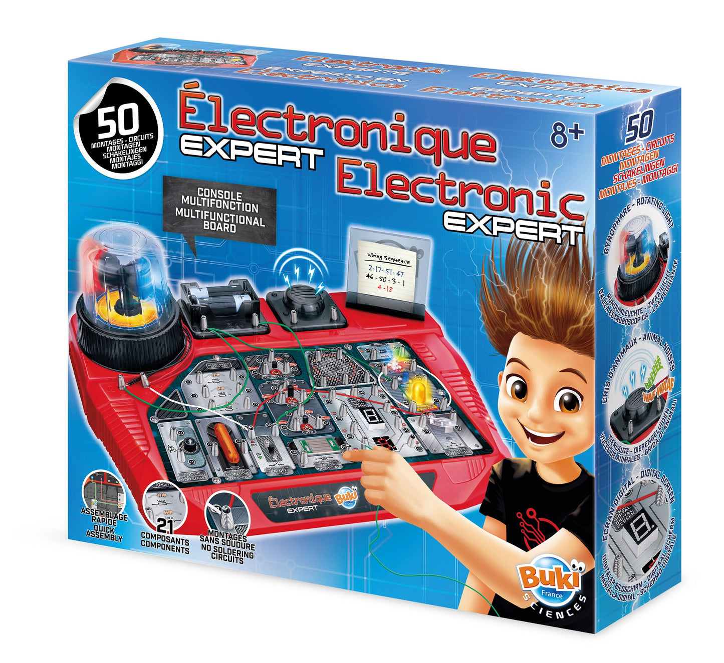 Buki France 7160 - Expert în electronică, de la 8 ani.