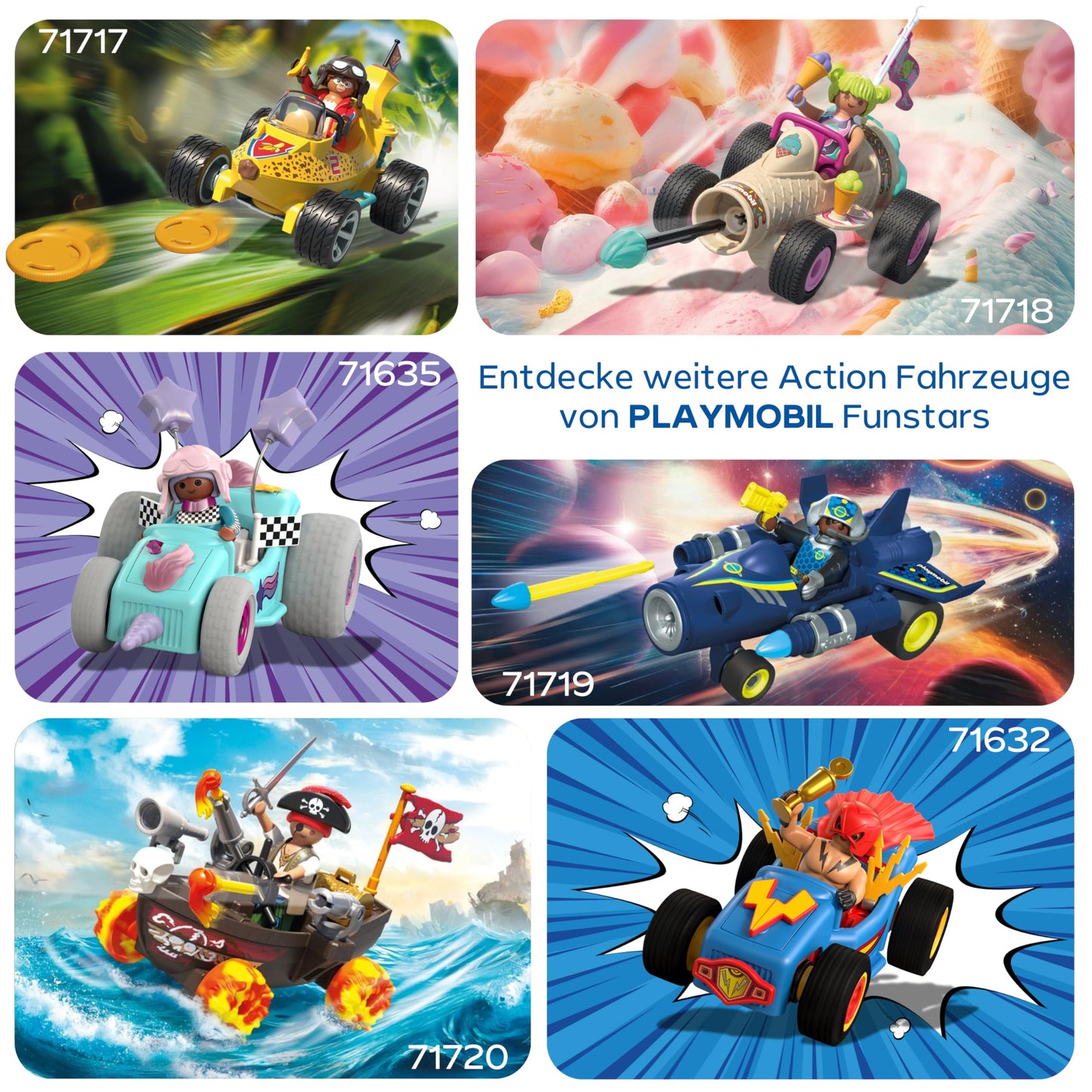 Playmobil 71717 Jet Spațial Fun Stars, 4+ ani