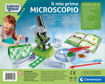 Clementoni 19347 Microscop Optic 150X, 8+ ani (italiana)