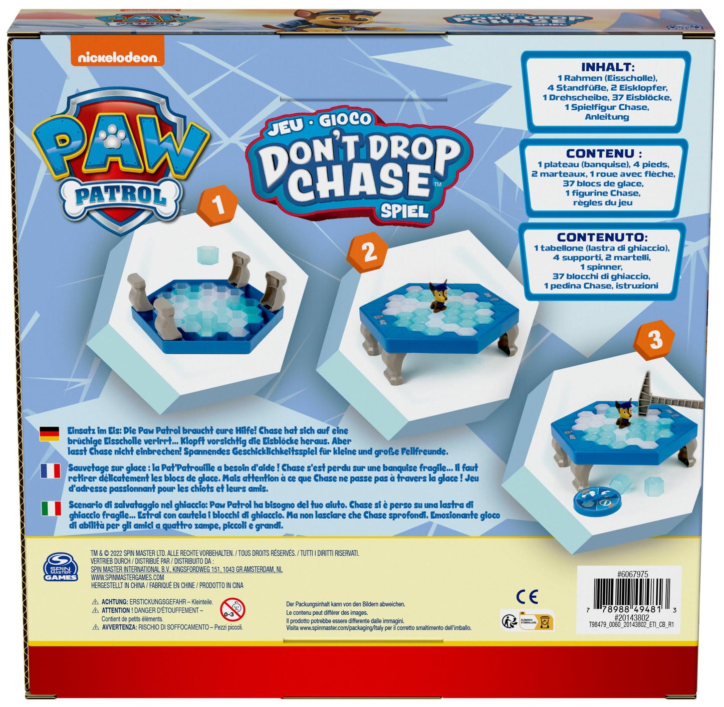 Spin Master Games PAW Patrol - Nu-l Lăsa pe Chase să Cadă, joc de aventură palpitant pentru 2-4 prieteni blănoși