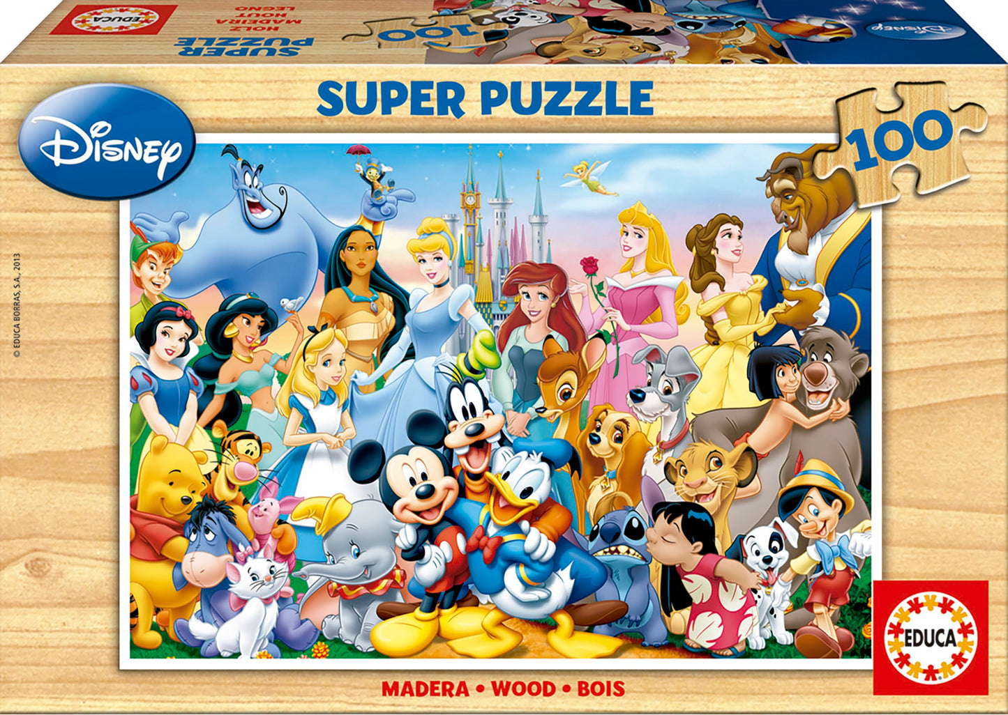 Educa Puzzle Lumea Disney, 100 piese, 6+ ani