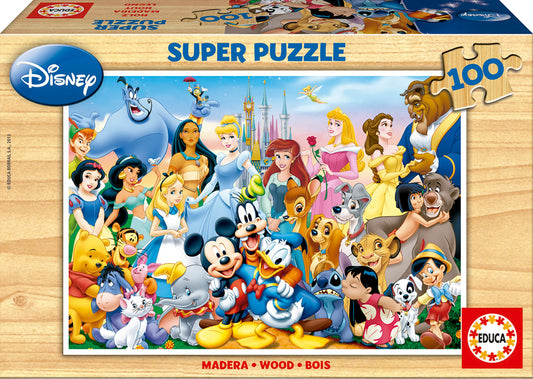 Educa, Lumea Minunată a Disney Puzzle, 100 Piese, Multicolor (12002)