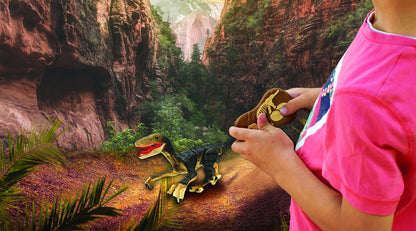 Lexibook RC Raptor Control Figurina de dinozaur controlată de la distanță cu mișcări articulate și efecte luminoase, de la 2 ani