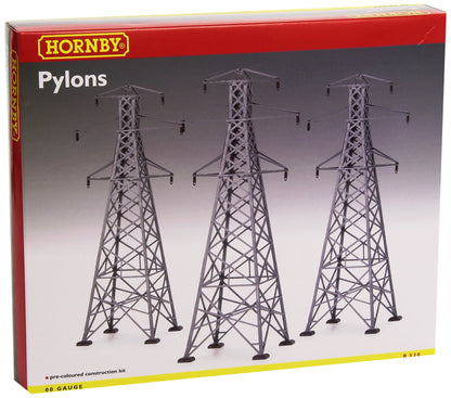 Stalpi inalta tensiune macheta 3 turnuri  - Hornby Pylons