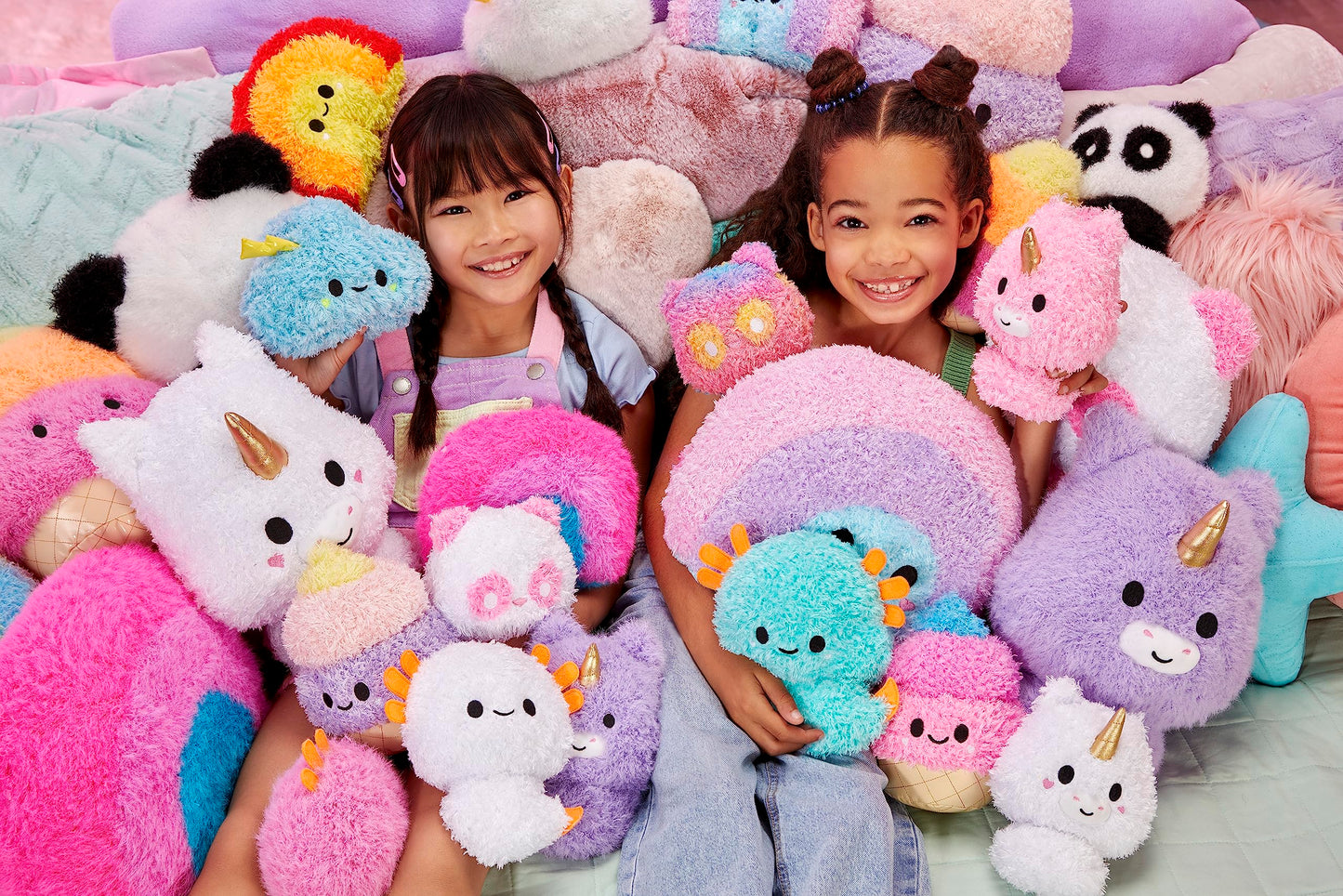 Fluffie Stuffiez - Noruleț Mic, Surpriză la Deschiderea Cutiei cu ASMR, Jucărie Fidget DIY, Piele Flexibilă, Blană Ultrasoft, pentru Copii și Fete de la 4 Ani.