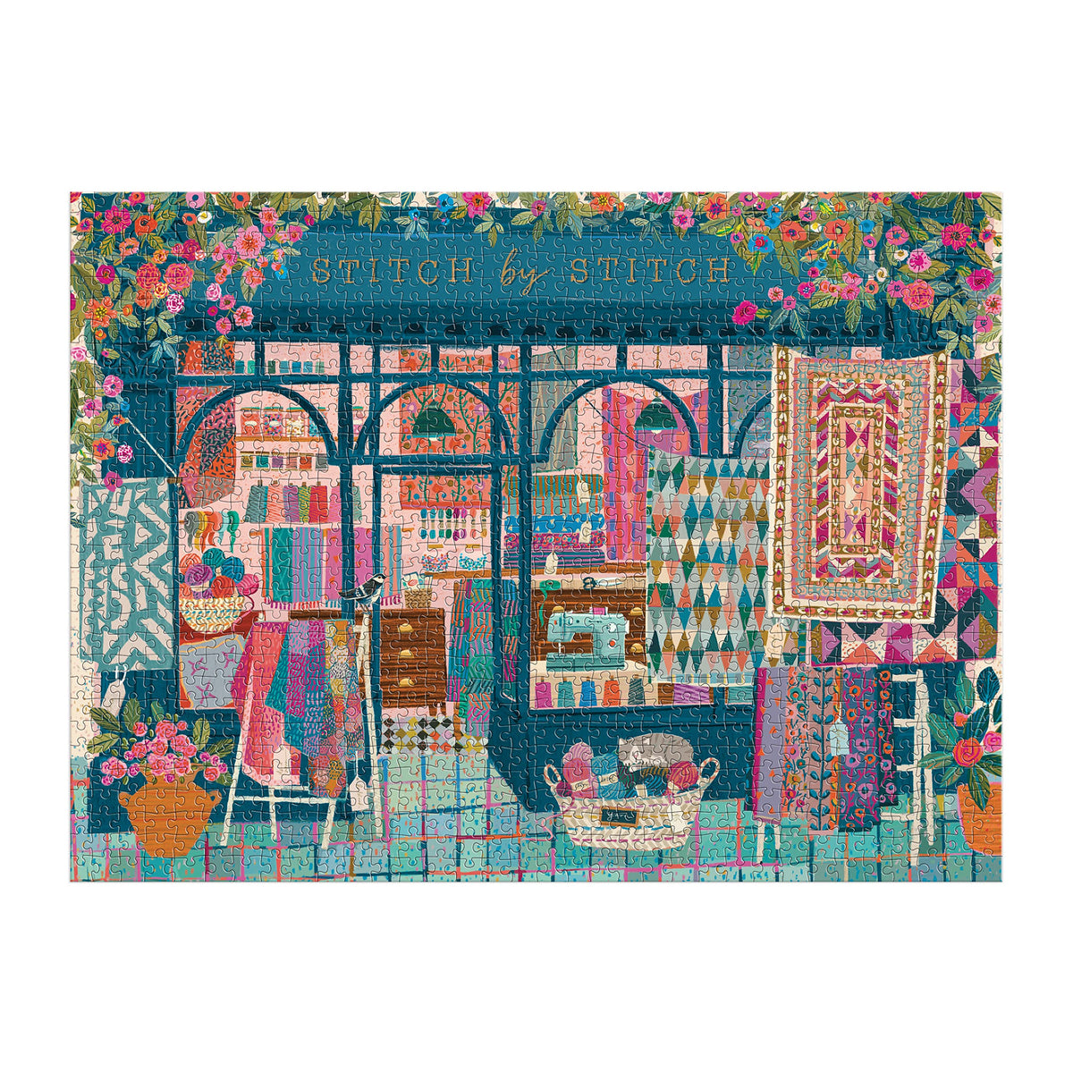 Galison Stitch By Stitch Puzzle 1000 piese