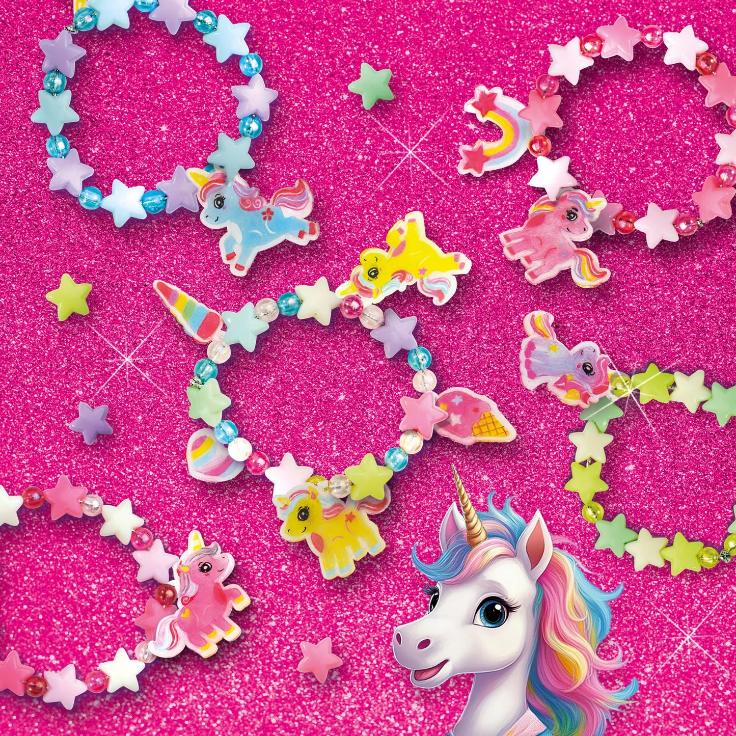 SES Creative 14748 Set Brățări Unicorn, 5+ ani