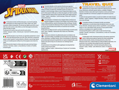 Clementoni 16453 Quiz Calatorii Spiderman, 4+ ani