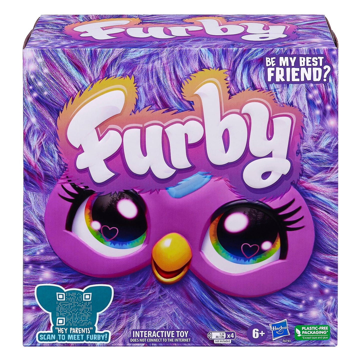 Hasbro Furby Jucărie de pluș interactivă mov 6+ ani