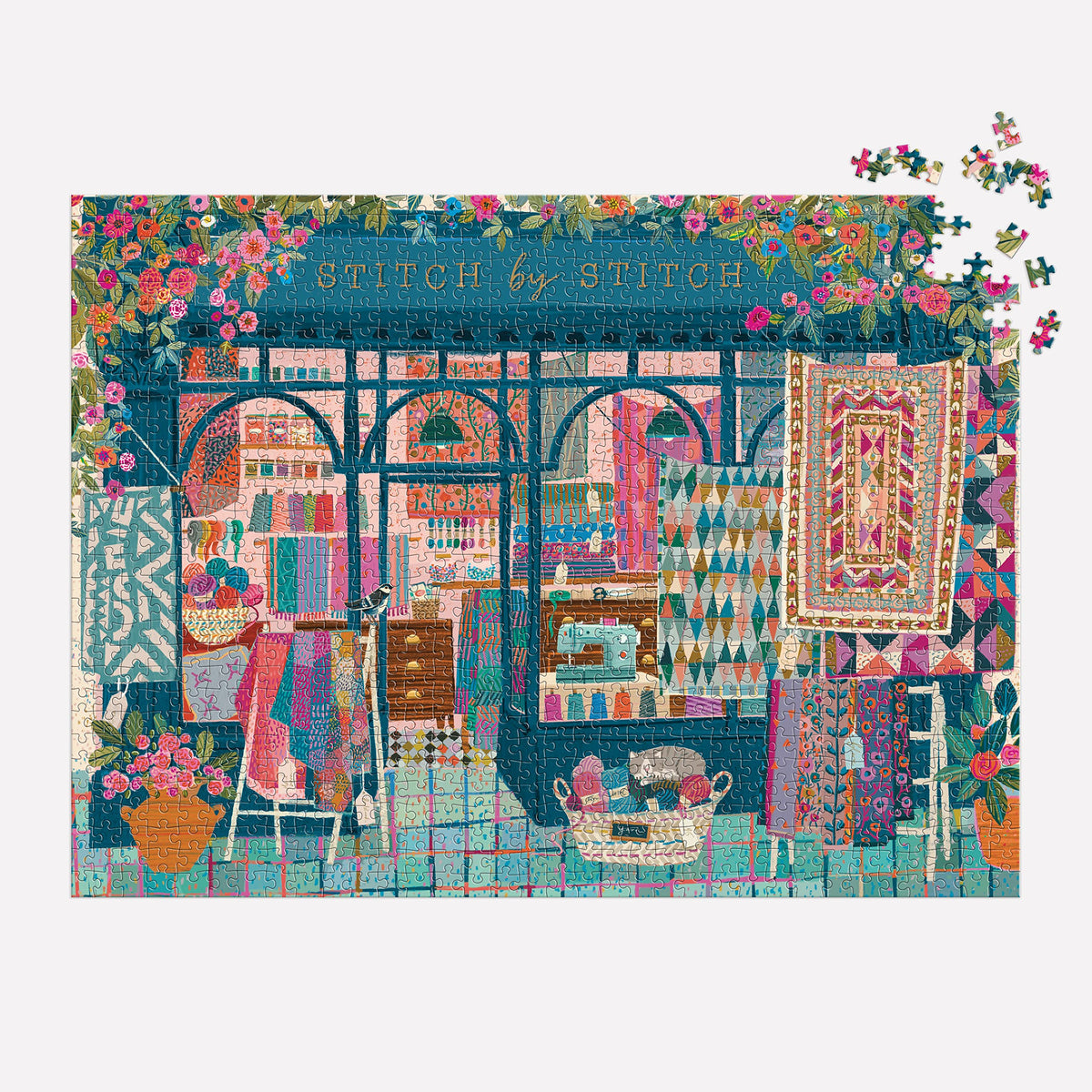 Galison Stitch By Stitch Puzzle 1000 piese
