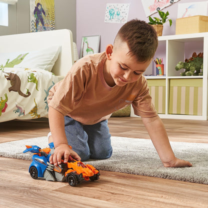 VTech Switch and Go Dinos Spinosaurus și Pterodactyl – Transformer Dino-Auto 2 în 1 cu sunete și efecte de lumină – Pentru copii de 3-8 ani